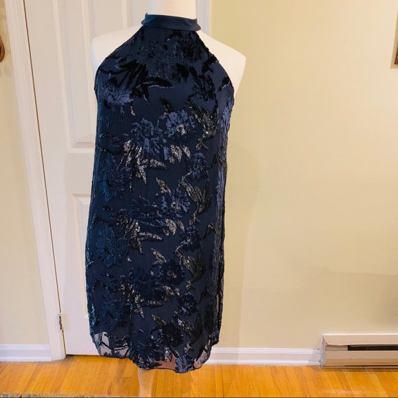 Sale NWT Elie Tahari Blue Midi Dress - Picture 5 of 8